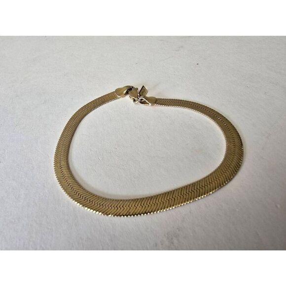No Brand Jewelry - Bracelet Herringbone Gold in color
